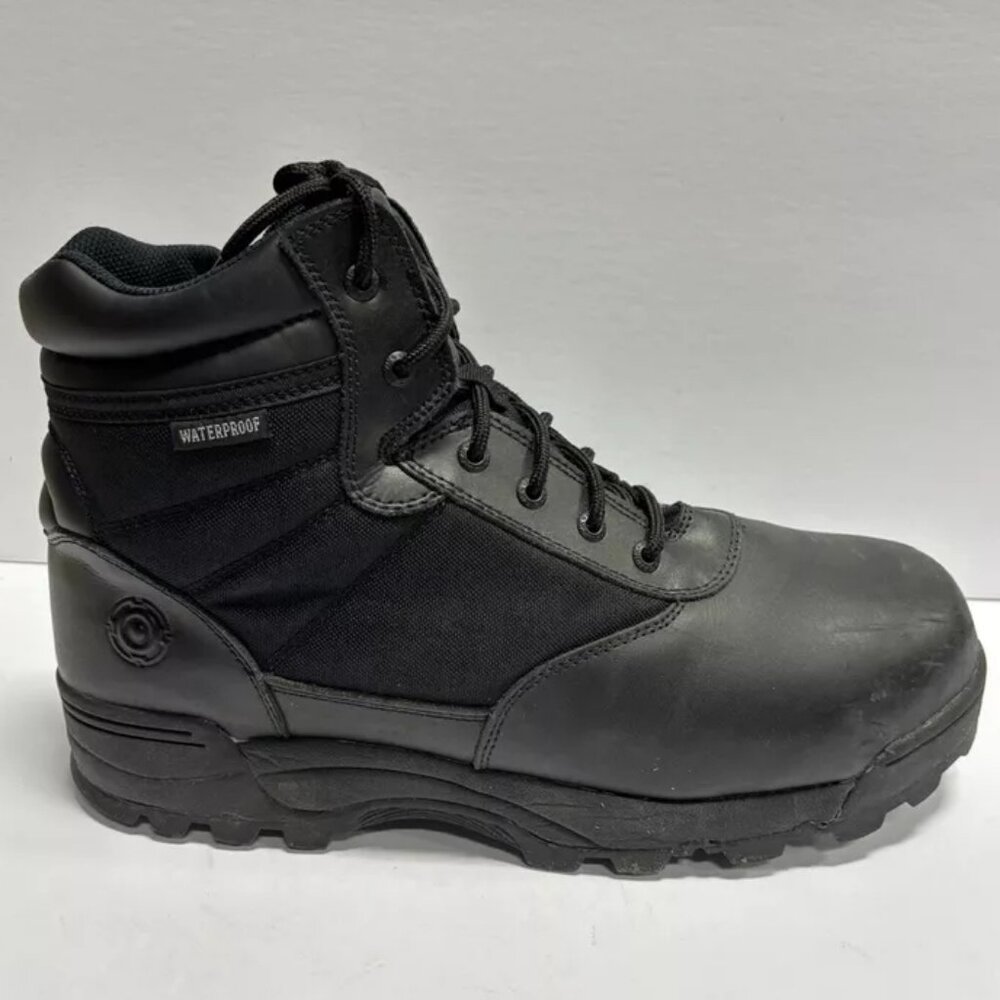 S.W.A.T Men’s Classic 6” Waterproof Black Boots, Size 14 Wide